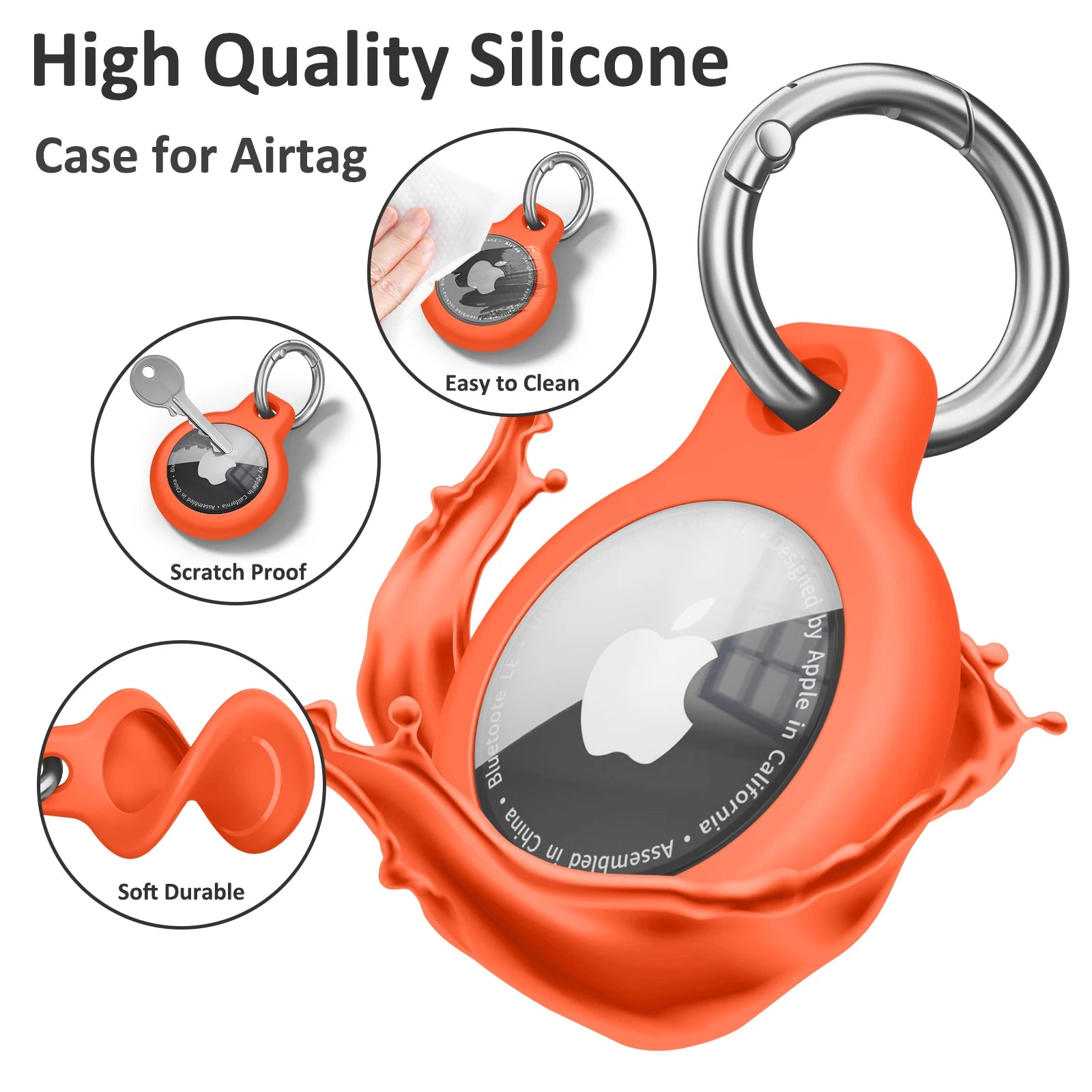 Stylish AirTag Keychain Cover