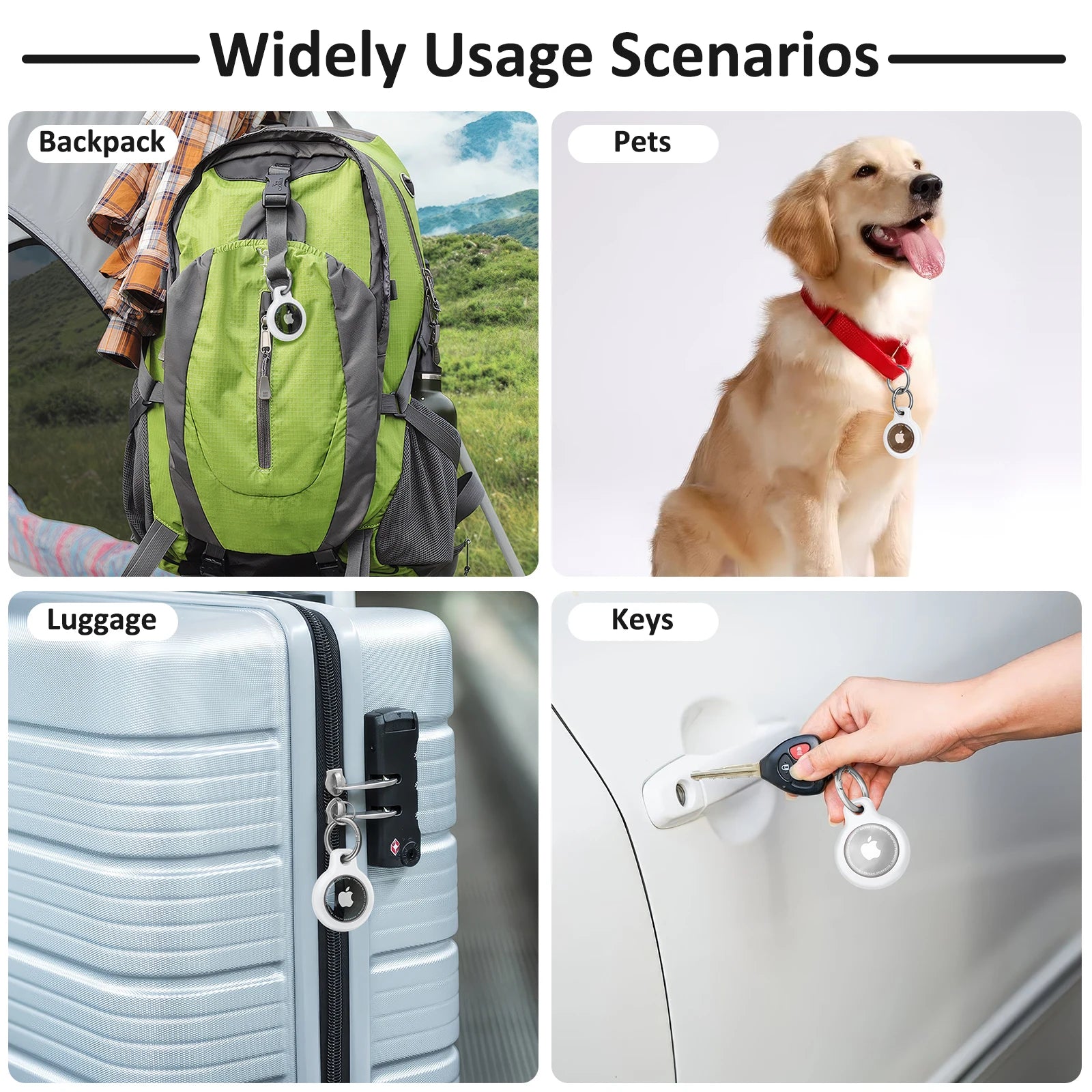 Stylish AirTag Keychain Cover